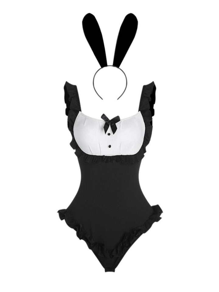 Bunny Girl Bodysuit Loungewear Set - vintage fashion, retro style