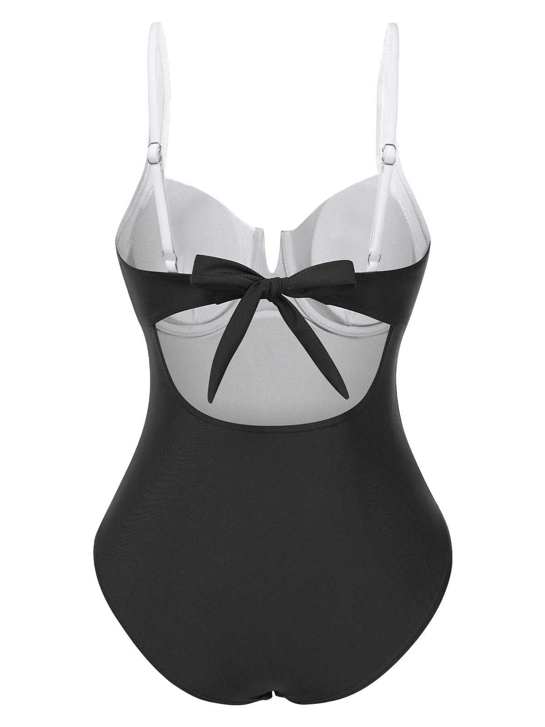1980s Colorblock Strap High-Leg One-Piece Swimsuit: 1980s Riviera elegance, reimagined for her