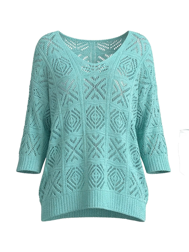 1980s Crocheted Open-Knit Off-Shoulder Cover-Up - bohemian cover up, beach wear for vintage lovers