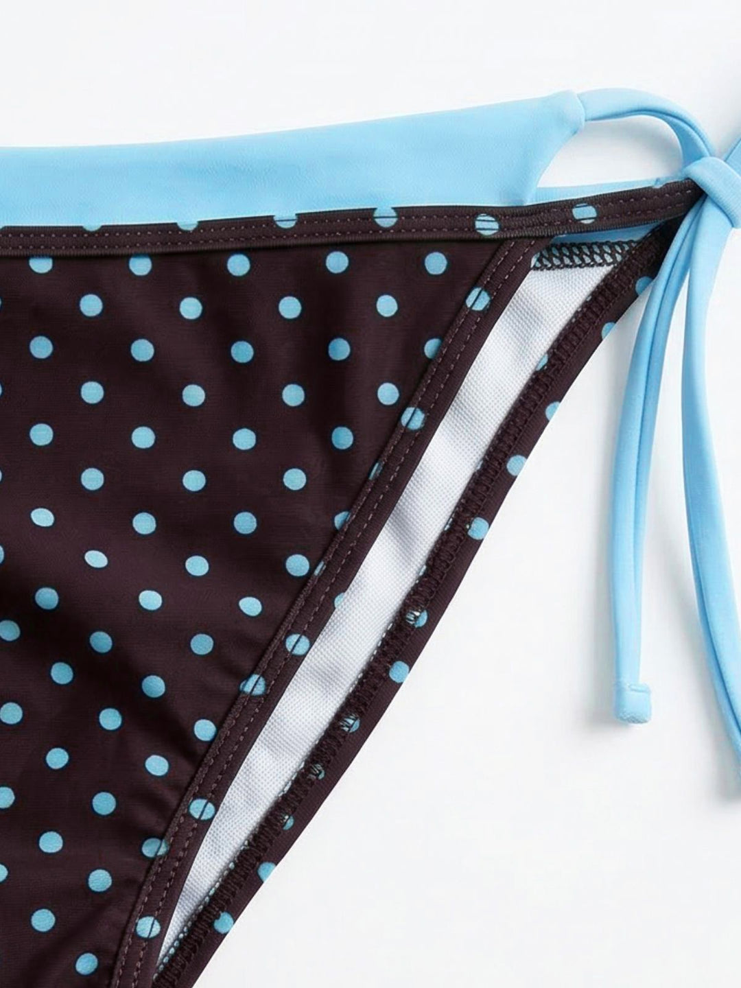 1980s Faux Two-Piece Tie-Side Bikini Set: beautiful vintage swimwear, retro swimsuit, pin-up style with timeless appeal