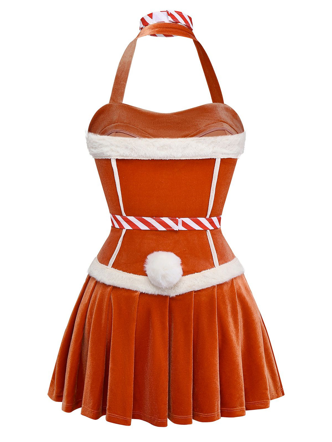 1980s Flannelette Pom Pom Reindeer Dress - vintage dress, retro fashion