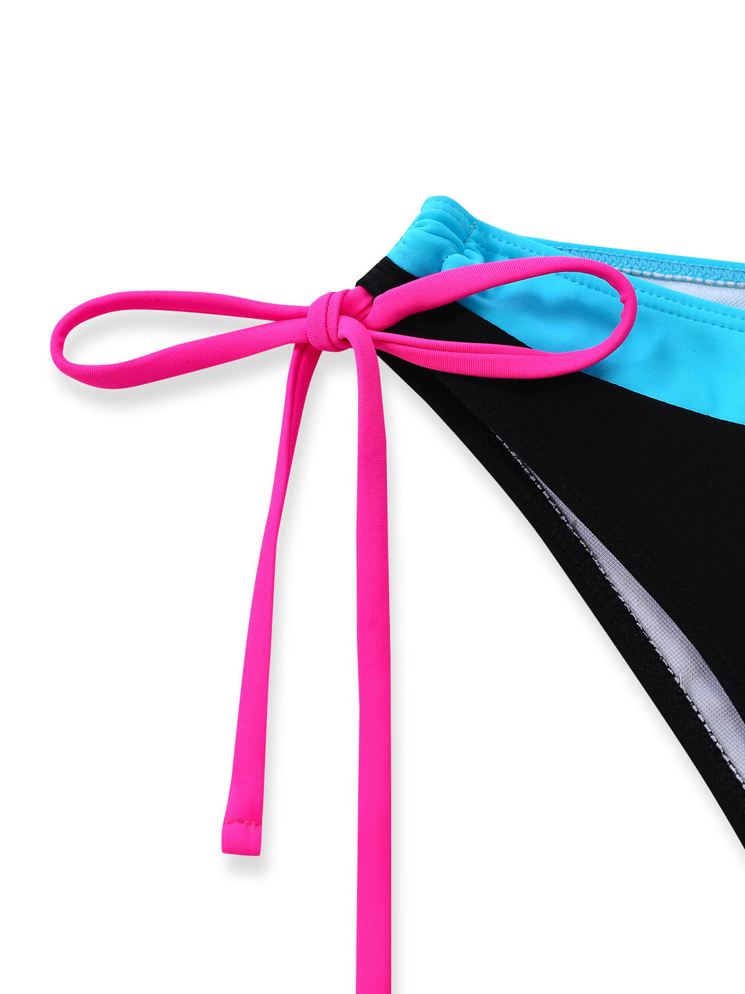 Black Patchwork Bikini Bikini Set 6