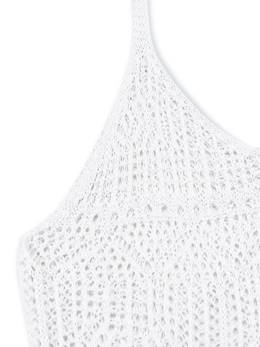 1980s Hollow U-Neck Side Slit Cover-Up | vintage fashion, retro style, classic elegance - perfect for retro fashion enthusiasts