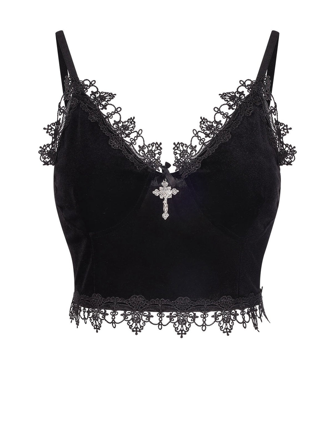 1980s Lace Patchwork Cross Crop Camisole, vintage fashion, retro style - perfect for women who love vintage and retro fashion