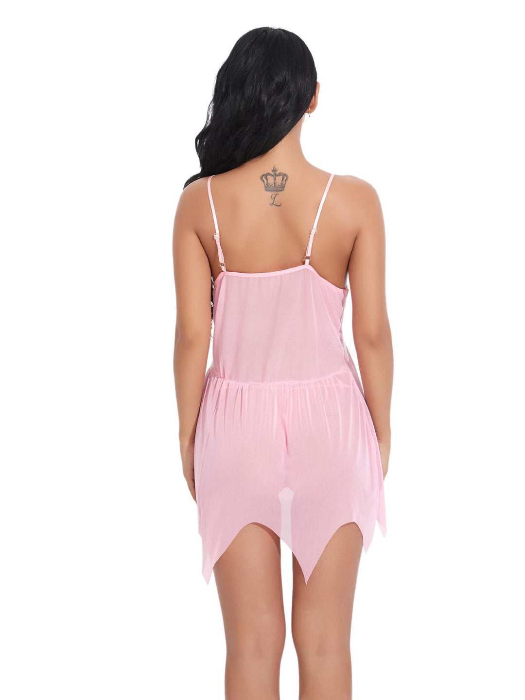 Lace Satin Ribbon Babydoll Lingerie Set - vintage fashion, retro style