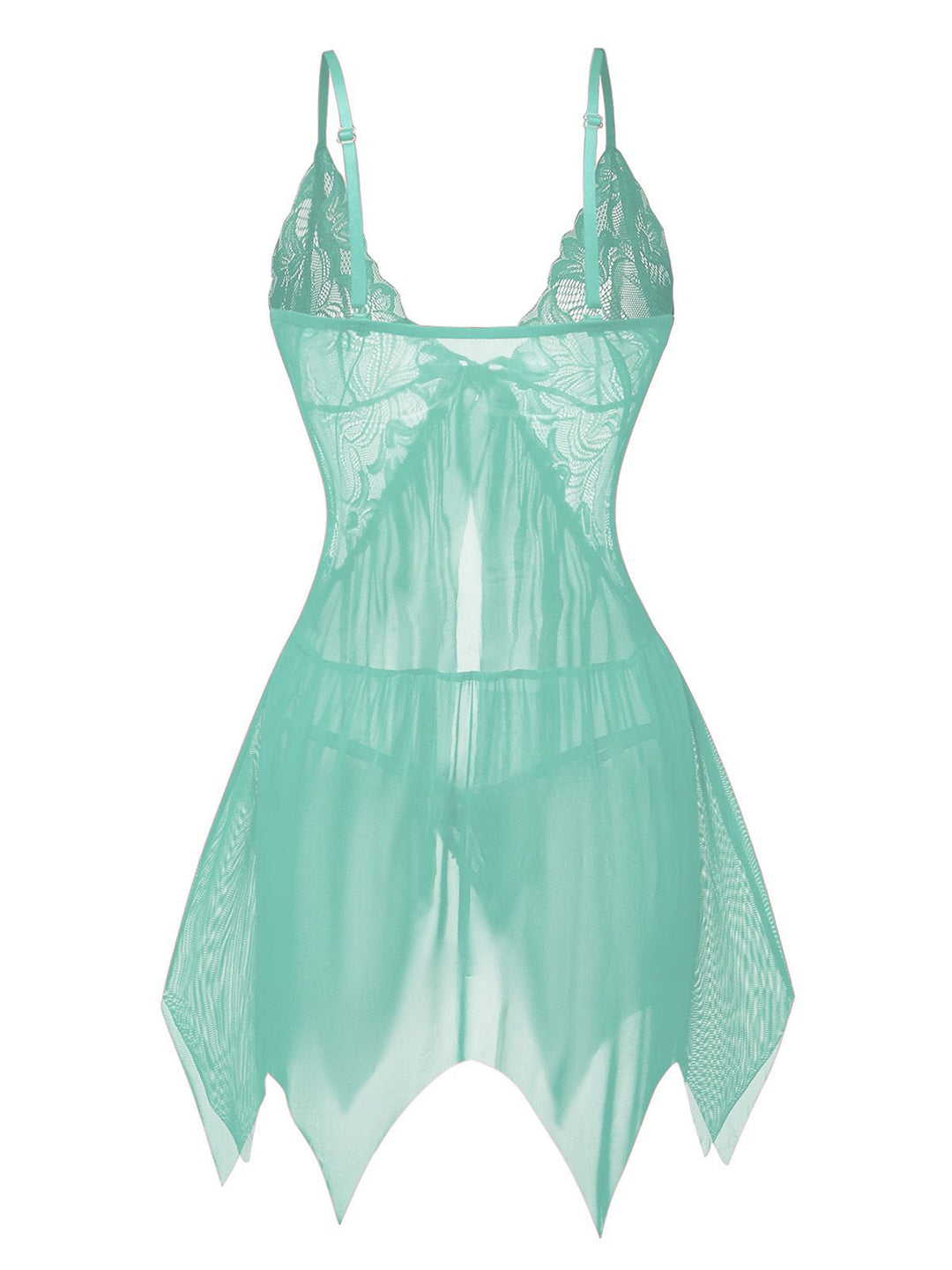 Lace Satin Ribbon Babydoll Lingerie Set - vintage fashion, retro style