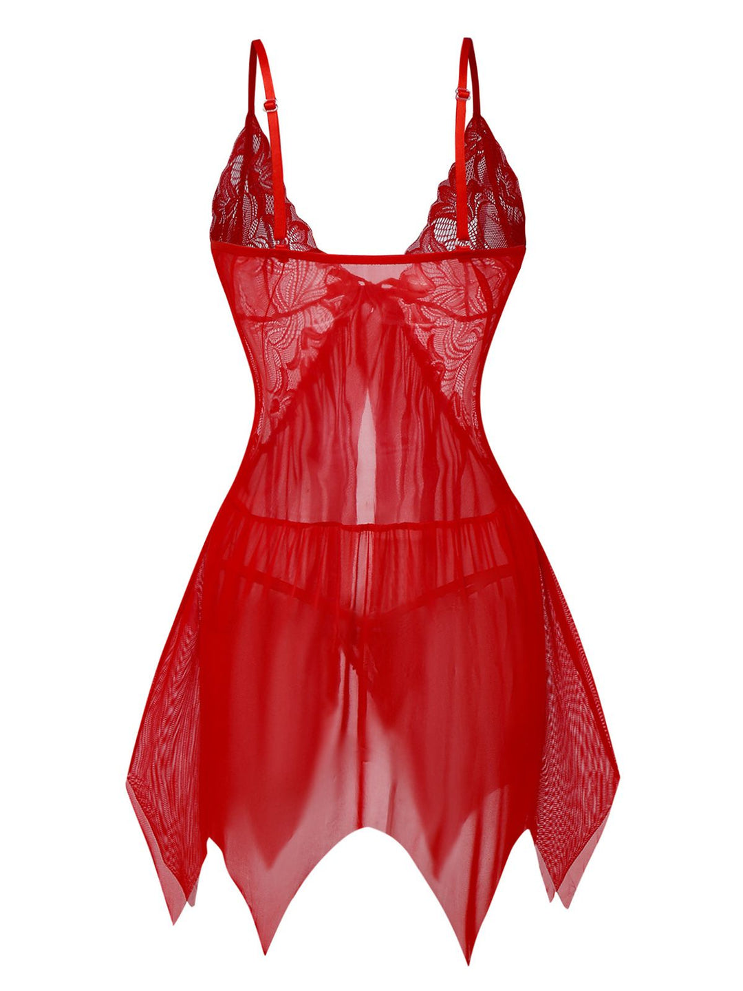 Lace Satin Ribbon Babydoll Lingerie Set - vintage fashion, retro style