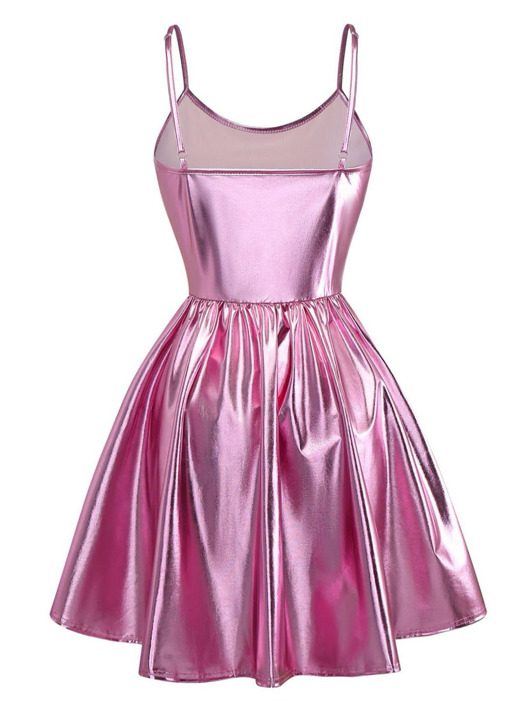 1980s Metallic Spaghetti Strap Party Dress - vintage dress, retro fashion