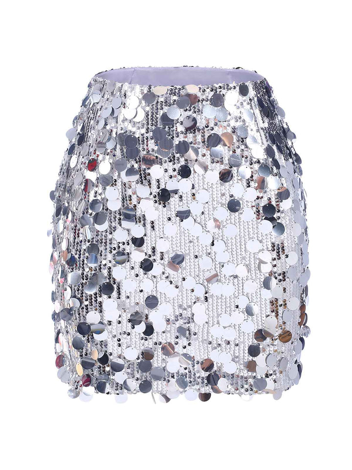 1980s Party Sequined Mini Pencil Skirt, vintage skirt, retro style - perfect for women who love vintage and retro fashion