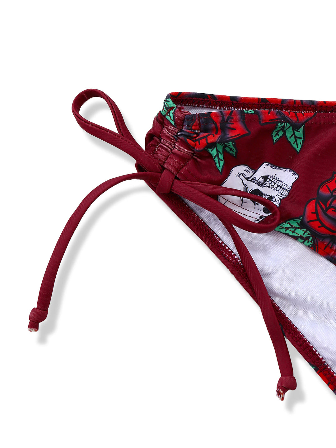 1980s Skull Graphic Bikini Set - vintage fashion, retro style