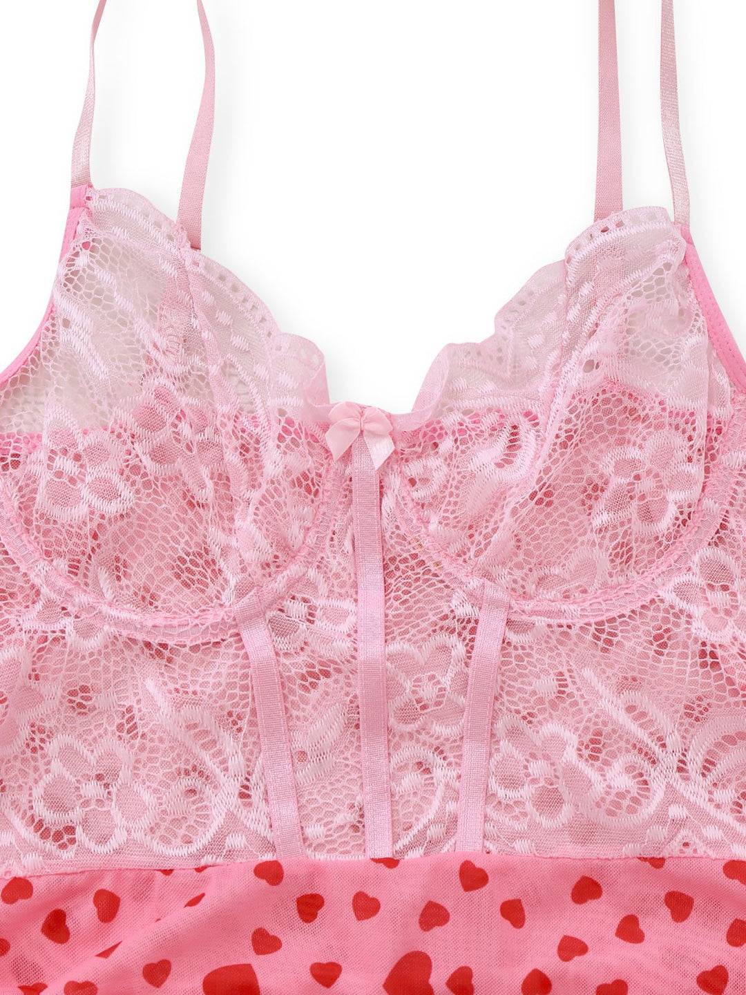 Slip Lace Underwire Sheer Ruffle Nightgown - vintage nightgown, retro sleepwear
