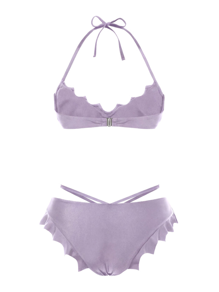 Solid Gothic Bat Wings Bikini Set - vintage fashion, retro style