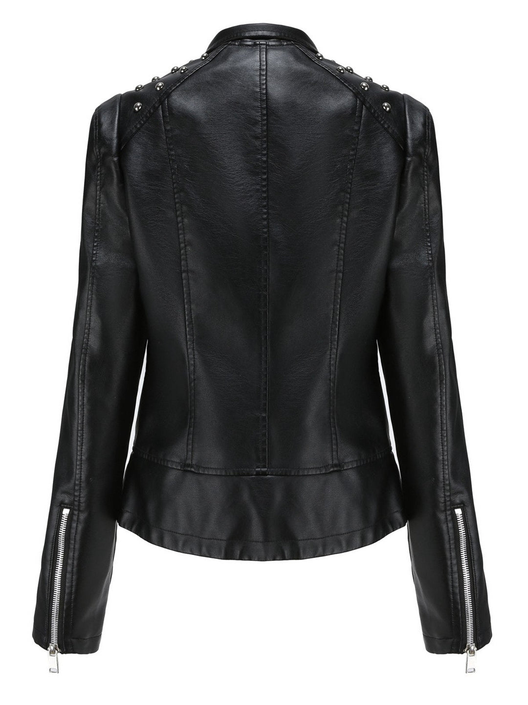 This 1980s Solid Lapel Leather Jacket is her armor of 1980s elegance