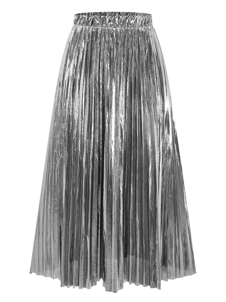 2PCS Metallic 1980s Pleated Cut-Out Swimsuit &amp; Cover-Up - vintage swimsuit, pin-up style