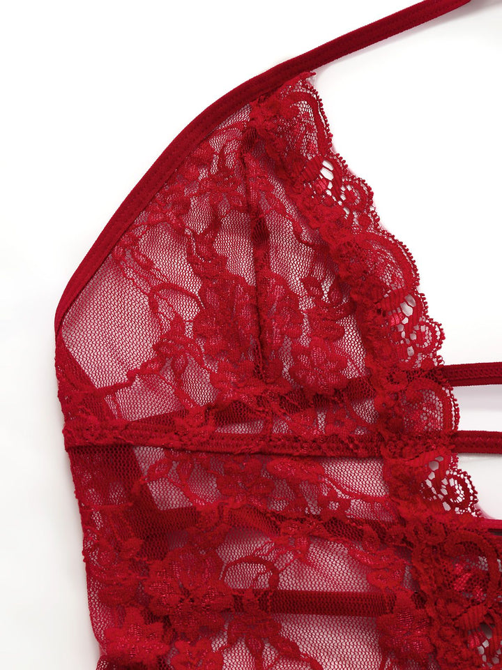 V-Neck Backless Sexy Lace Cami Nightgown - vintage nightgown, retro sleepwear