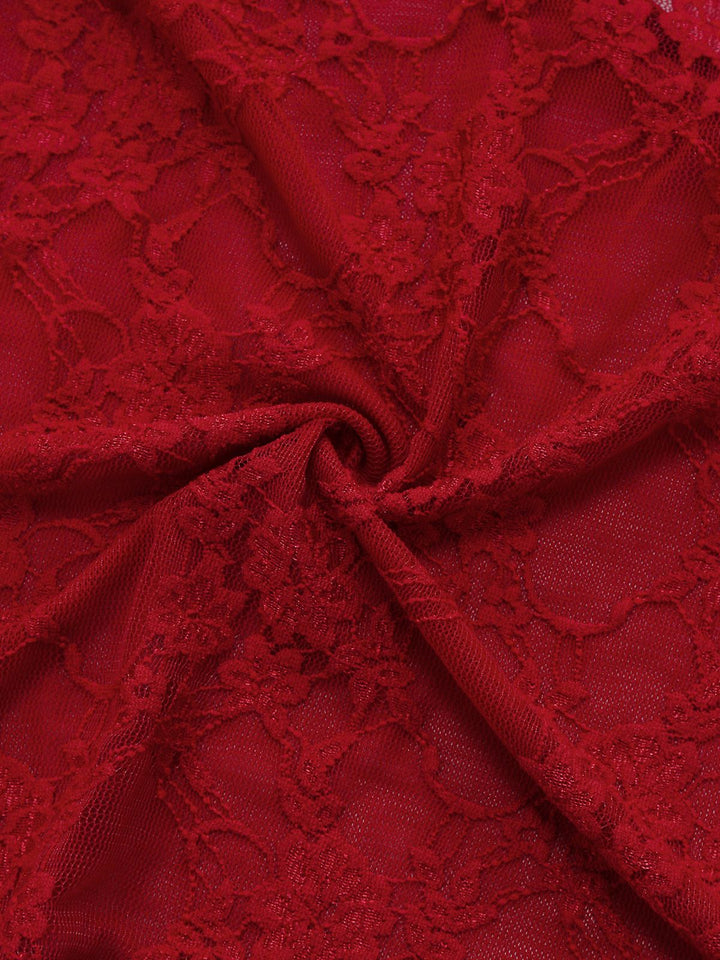 V-Neck Backless Sexy Lace Cami Nightgown - vintage nightgown, retro sleepwear