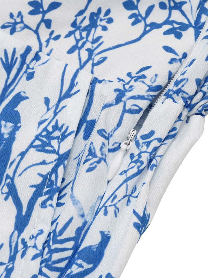 2PCS 1930s Solid Dolman Blouse &amp; Floral Pants, vintage top, retro blouse - perfect for women who love vintage and retro fashion
