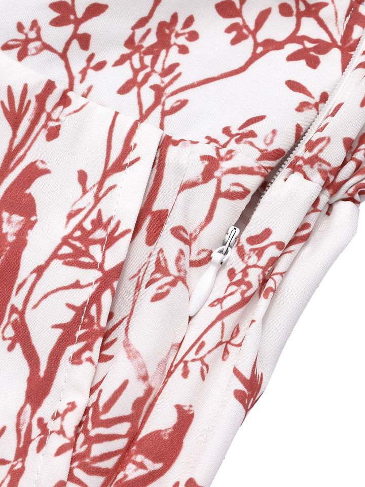 2PCS 1930s Solid Dolman Blouse &amp; Floral Pants, vintage top, retro blouse - perfect for women who love vintage and retro fashion