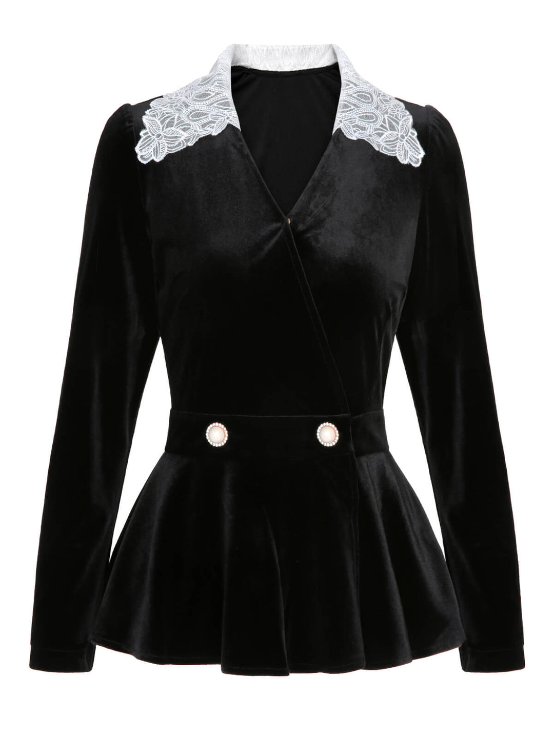 2PCS 1930s Solid Velvet Top &amp; Mermaid Skirt, vintage skirt, retro style - perfect for women who love vintage and retro fashion