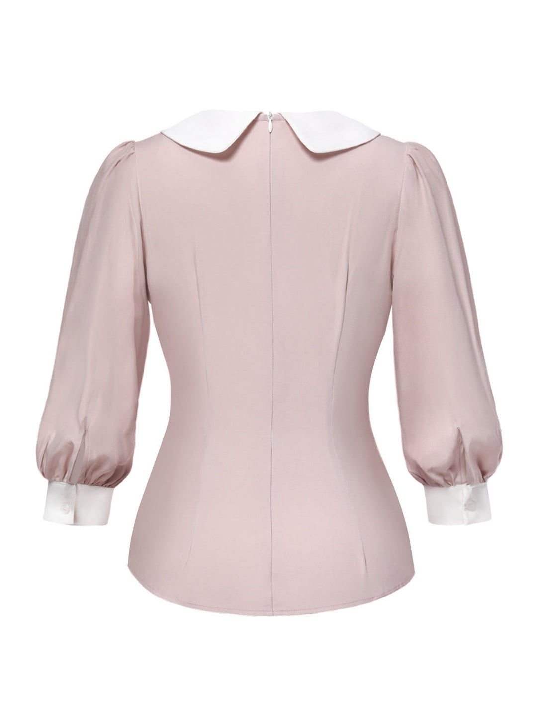 2PCS 1940s Colorblock Pink Blouse &amp; Gray Dress - vintage dress, retro fashion for women