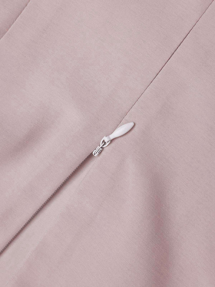2PCS 1940s Colorblock Pink Blouse &amp; Gray Dress - vintage dress, retro fashion for women