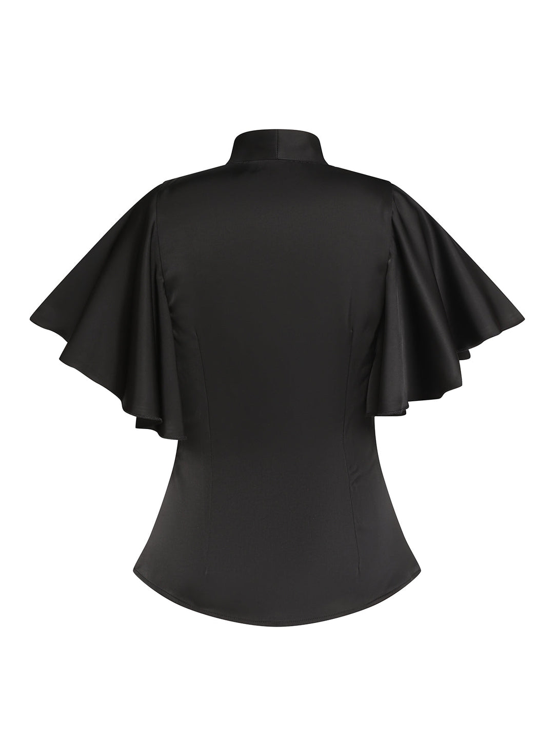 2PCS 1950s Black Solid Blouse &amp; Suspender Skirt — vintage elegance for the modern woman