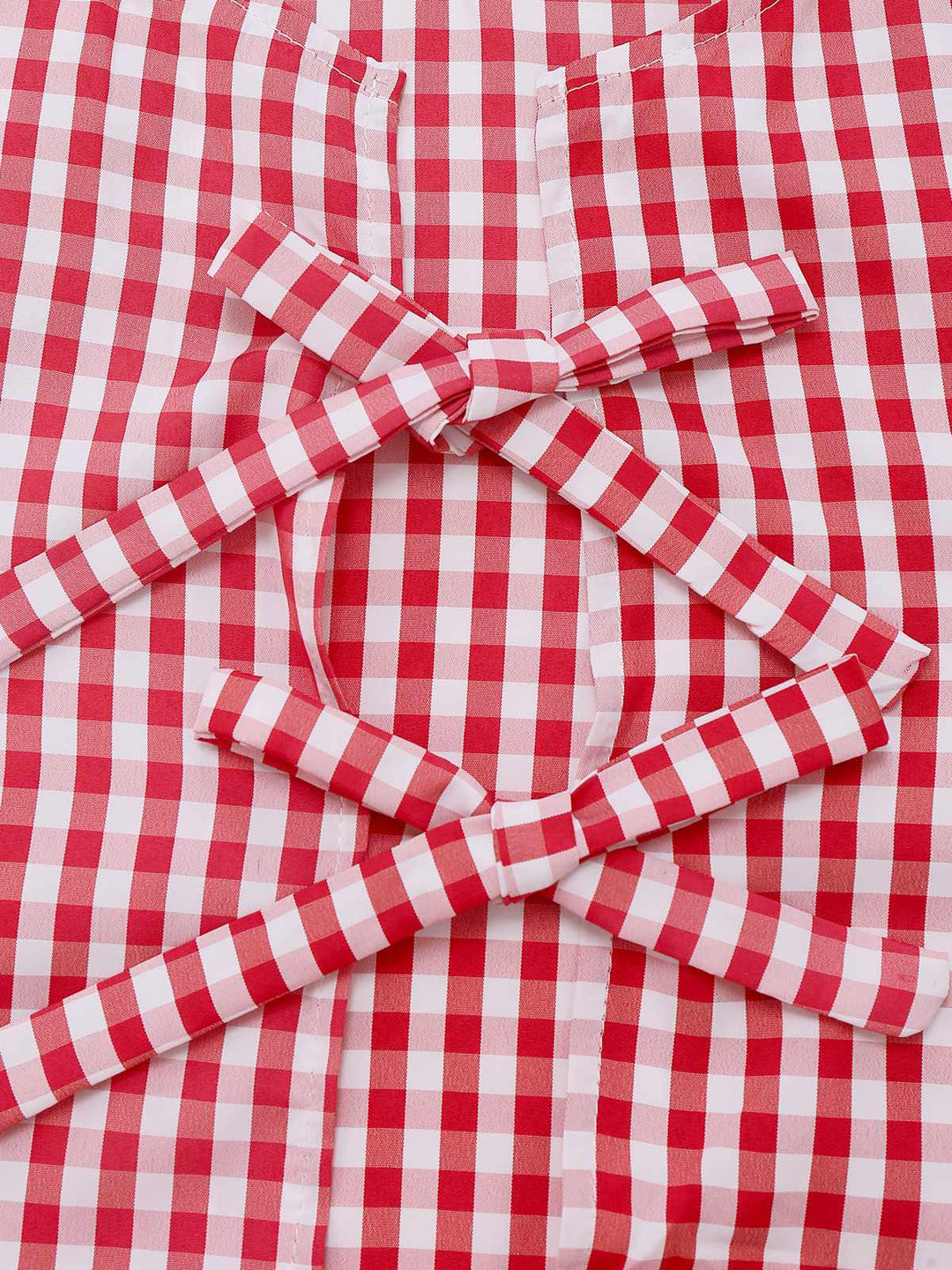 2PCS 1950s Plaid Ruffled Bow Vest &amp; Shorts - vintage fashion, retro style