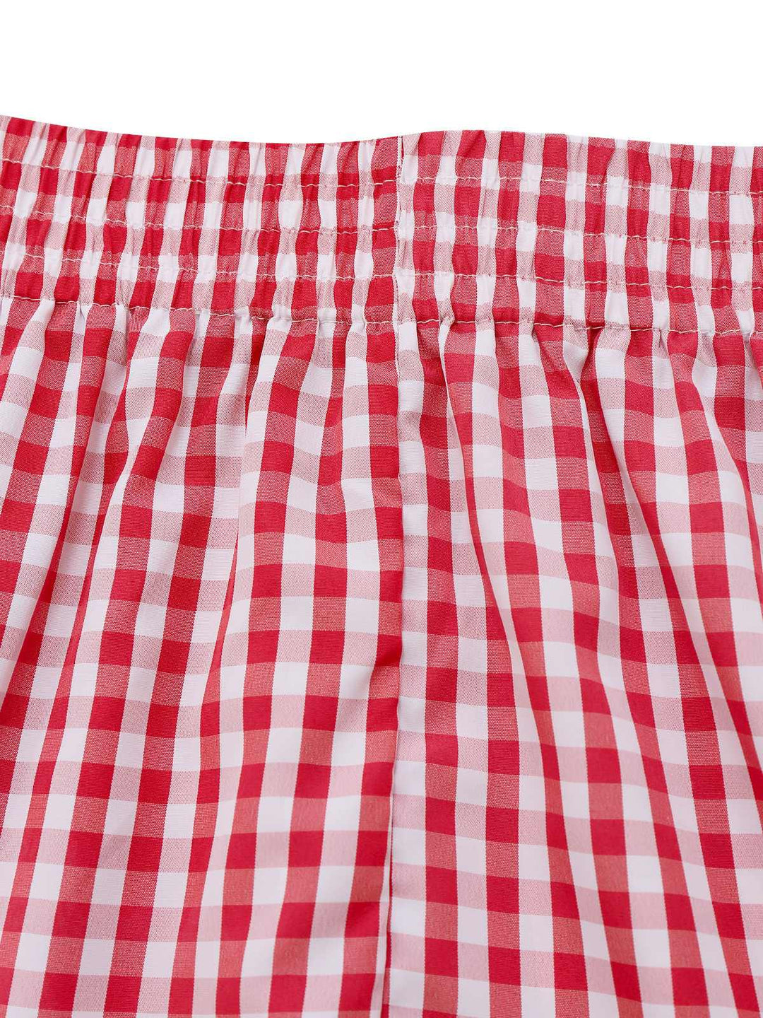 2PCS 1950s Plaid Ruffled Bow Vest &amp; Shorts - vintage fashion, retro style