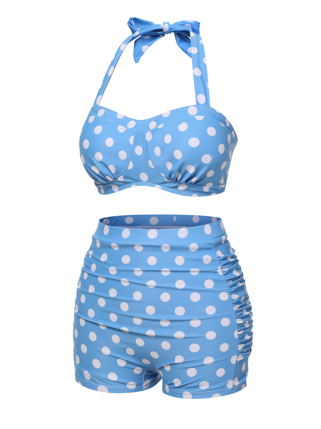 2PCS Polka Dots Bikini Set - vintage fashion, retro style