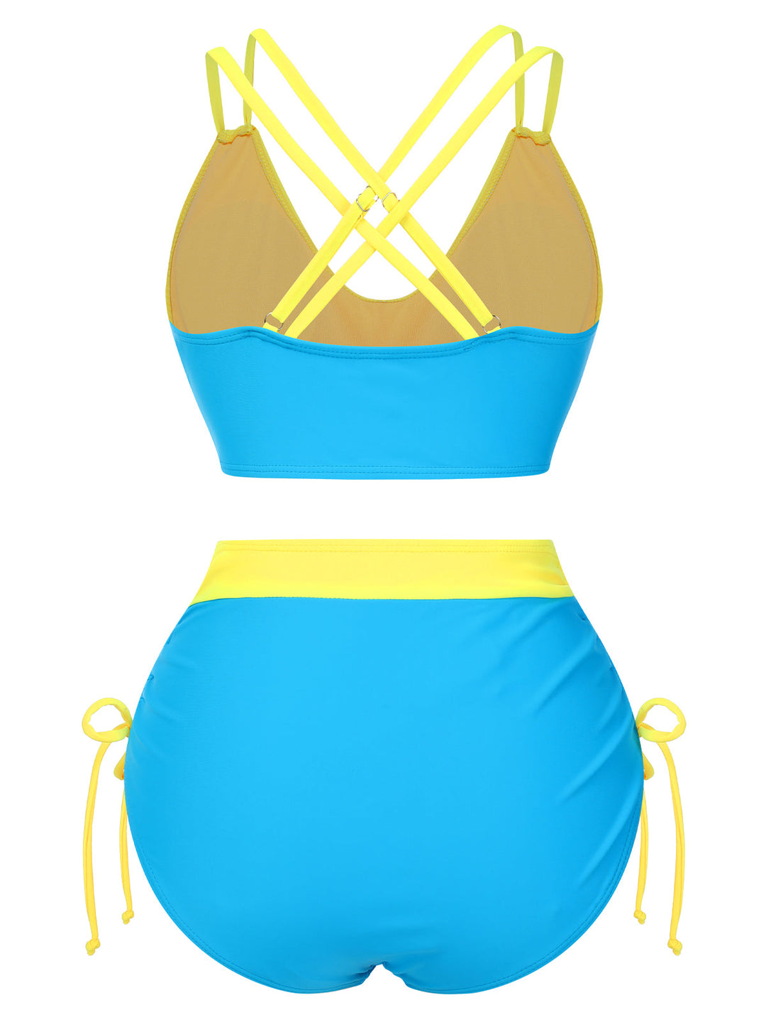 2PCS 1950s Solid Knot Patchwork | 1950s | vintage swimsuit, retro beachwear
