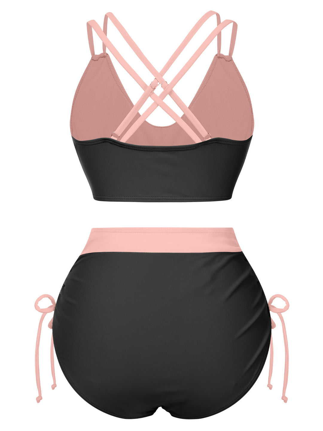 2PCS 1950s Solid Knot Patchwork | 1950s | vintage swimsuit, retro beachwear
