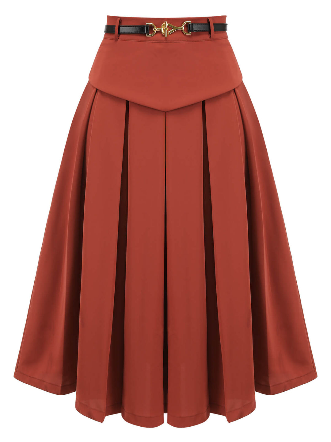 2PCS 1950s Striped Blouse &amp; Pleated Skirt: timeless style reimagined
