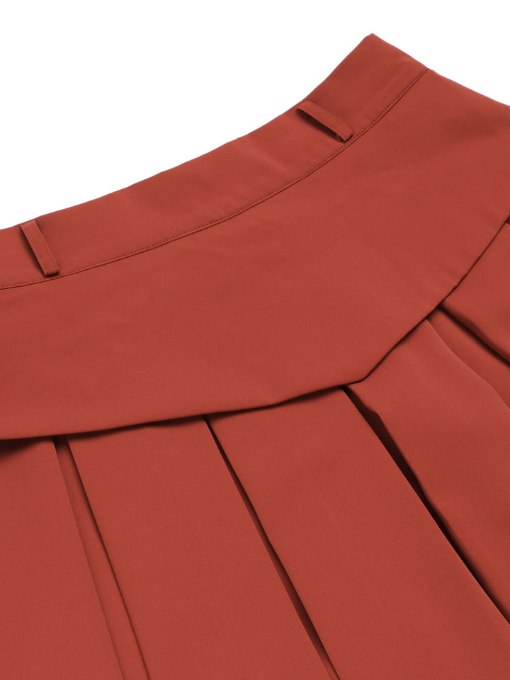 2PCS 1950s Striped Blouse &amp; Pleated Skirt — vintage elegance for the modern woman