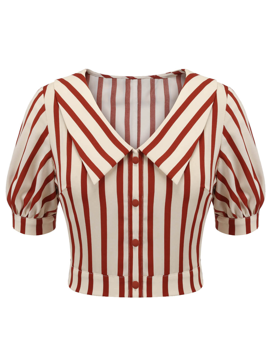 2PCS 1950s Striped Blouse &amp; Pleated Skirt: timeless style reimagined