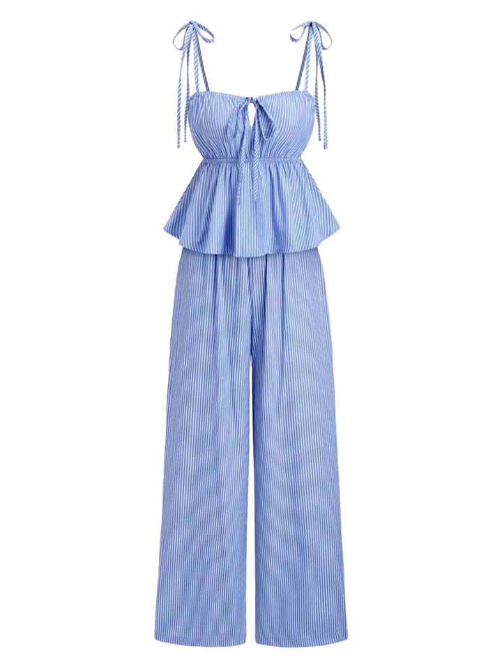 Light Blue 1950s Vintage Retro Pants 4