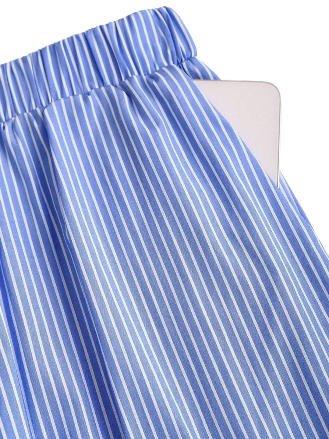 Light Blue 1950s Vintage Retro Pants 7