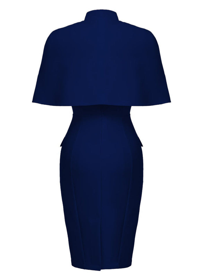 2PCS 1960s Button Work Pencil Dress: timeless style reimagined