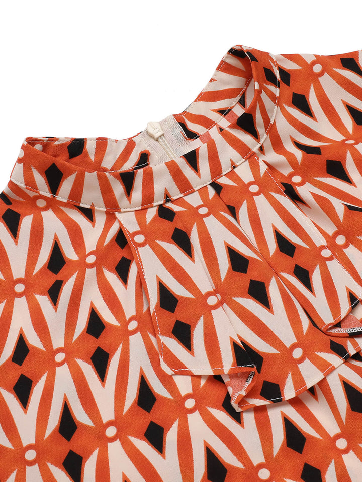 2PCS 1960s Orange Blouse &amp; Tweed Mini Dress: timeless style reimagined