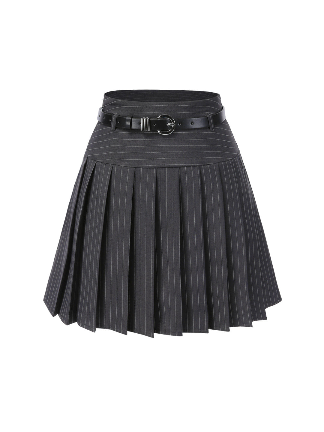 2PCS Dark 1960s Pinstripes Top &amp; Pleated Skirt — 1960s jazz-age spirit for her morning coffee