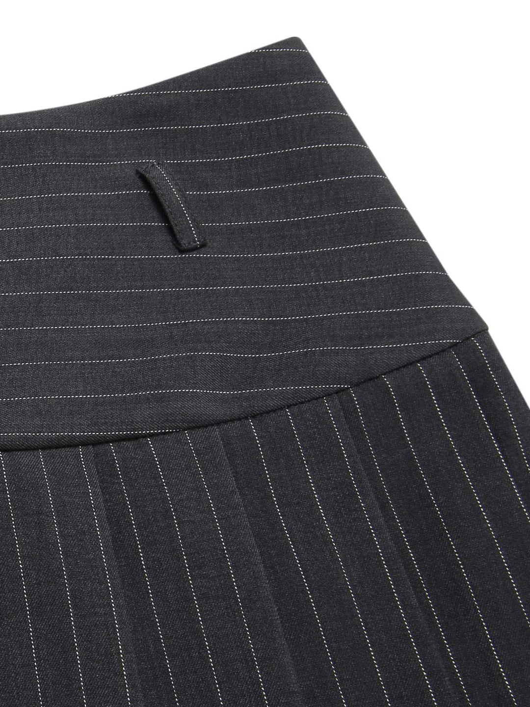 2PCS Dark 1960s Pinstripes Top &amp; Pleated Skirt: a 1960s classic that whispers rather than shouts