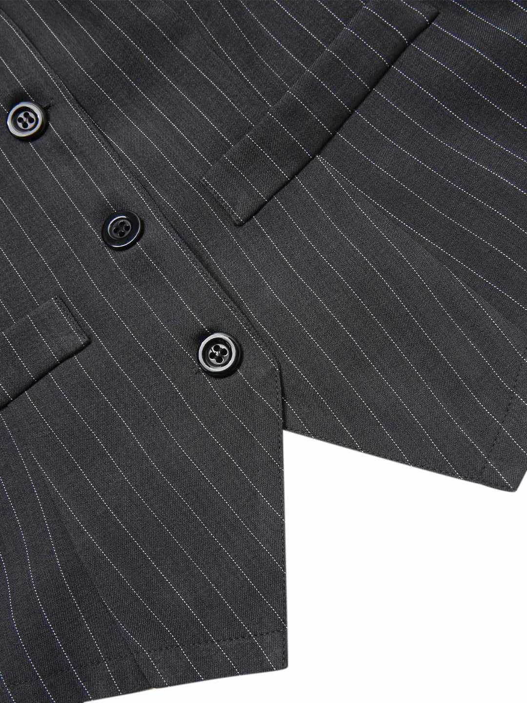 2PCS Dark 1960s Pinstripes Top &amp; Pleated Skirt — 1960s elegance she can wear anywhere