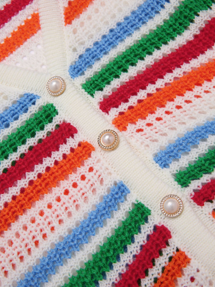 2PCS 1970s Knitted Striped Top | 1970s | vintage blouse, retro top