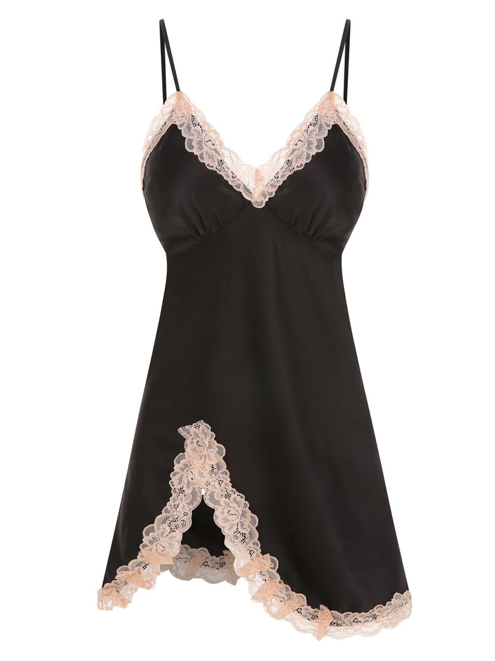 2PCS Lace Suspender Nightdress | | vintage dress, retro fashion