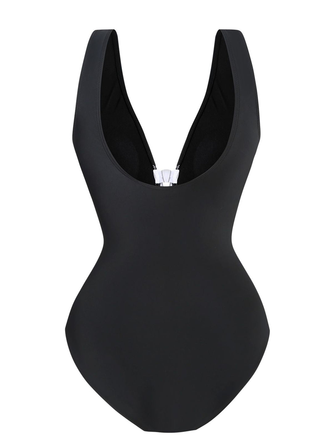 2PCS Black 1940s Bow One-Piece Swimsuit &amp; Swim Skirt: 1940s Riviera elegance, reimagined for her