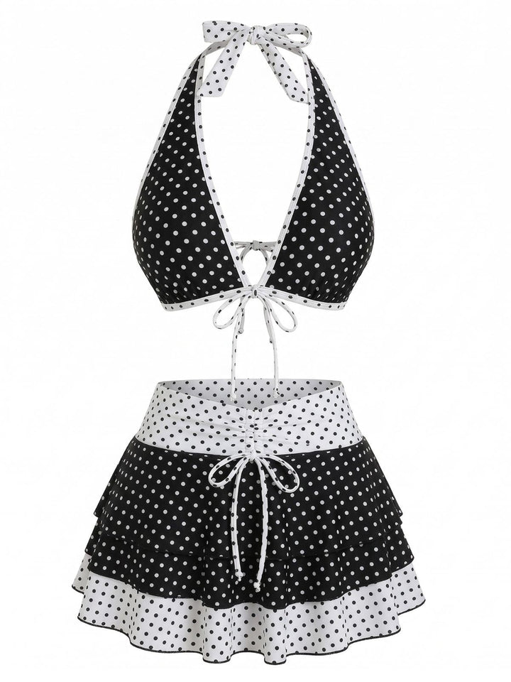 SCX003387 1940s Polka Dot Bikini Set