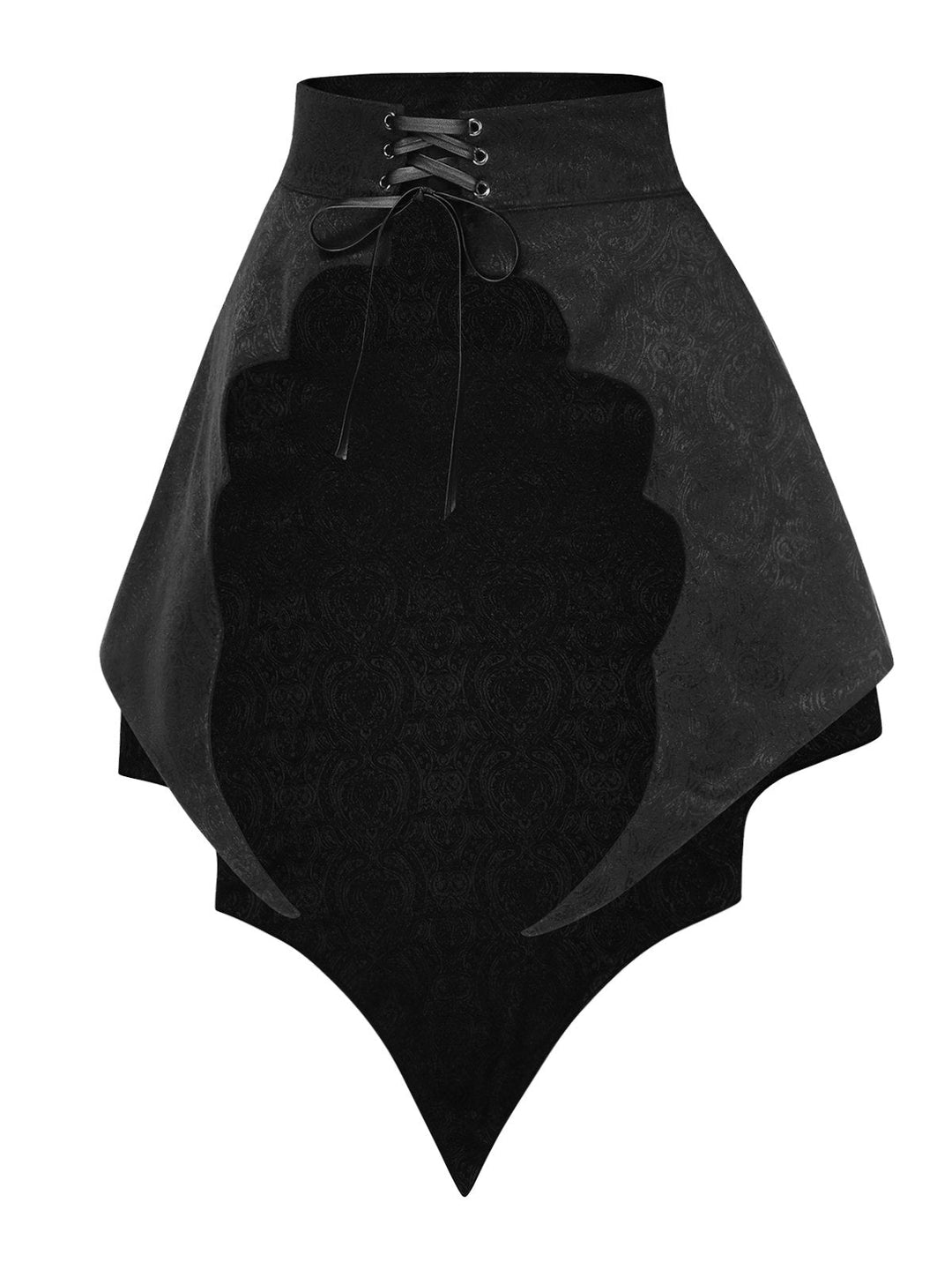 2PCS Black 1950s Gothic Bat Romper &amp; High-Low Cover-Up, vintage romper, retro jumpsuit - perfect for women who love vintage and retro fashion