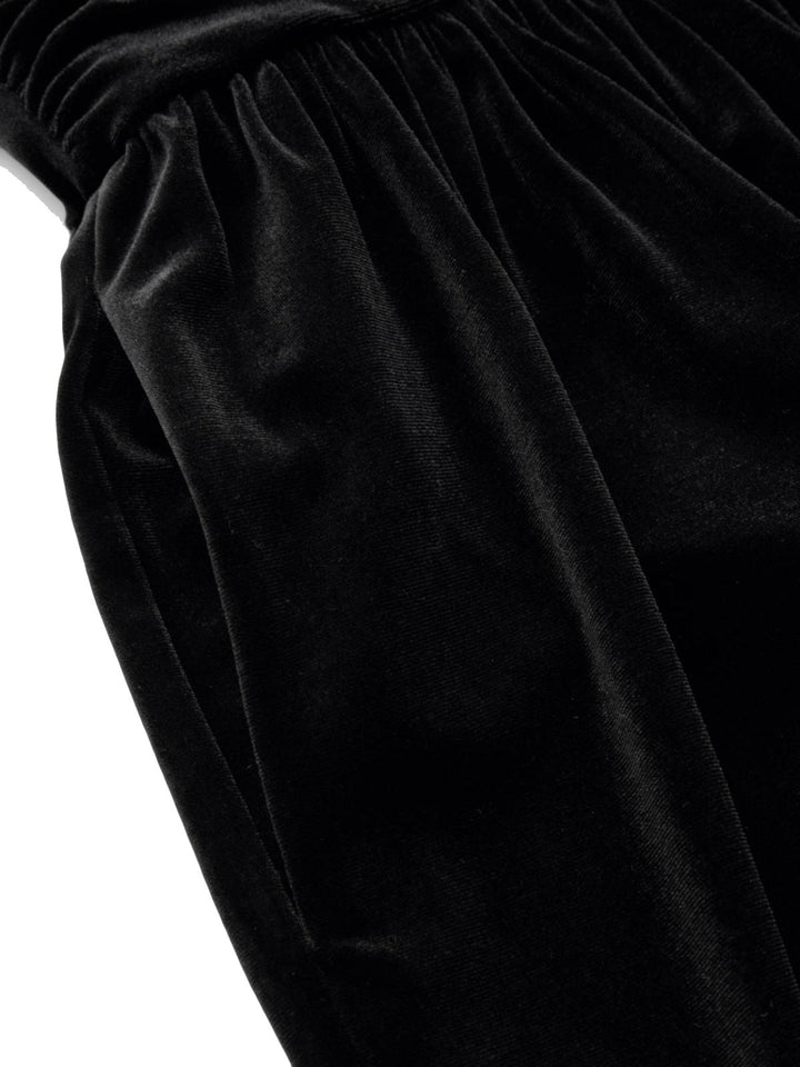2PCS Black 1950s Mesh Top &amp; Velvet Jumpsuit - vintage jumpsuit, retro fashion, classic black