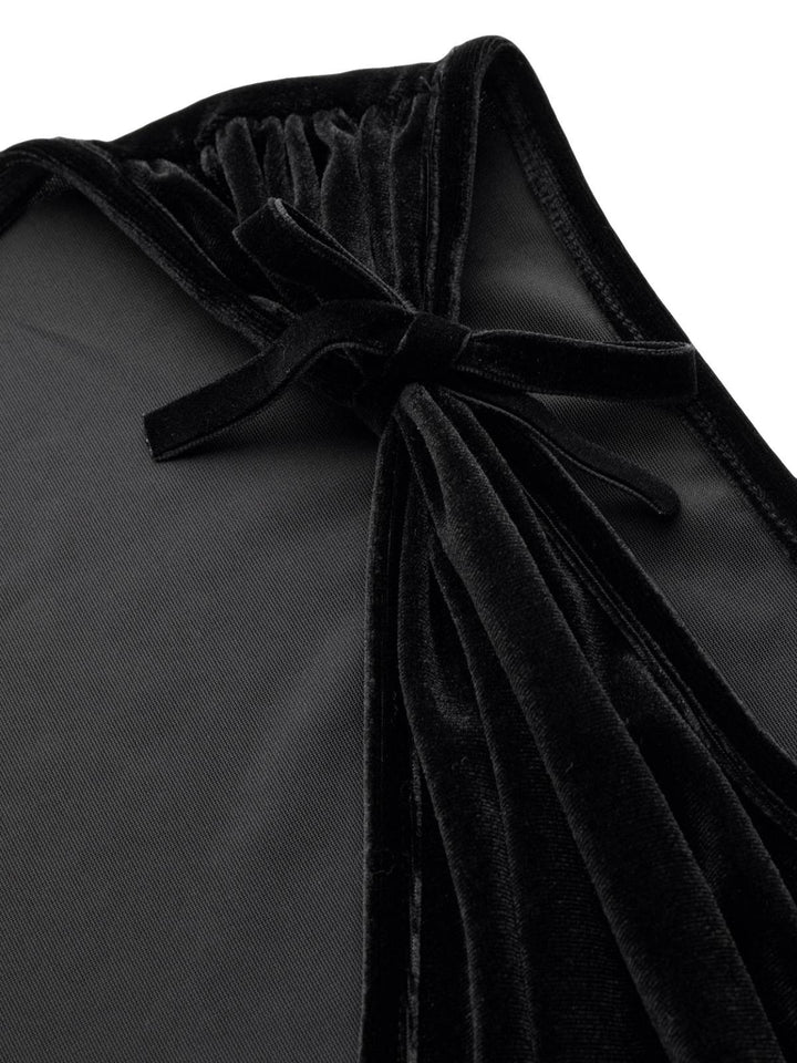 2PCS Black 1950s Mesh Top &amp; Velvet Jumpsuit - vintage jumpsuit, retro fashion, classic black