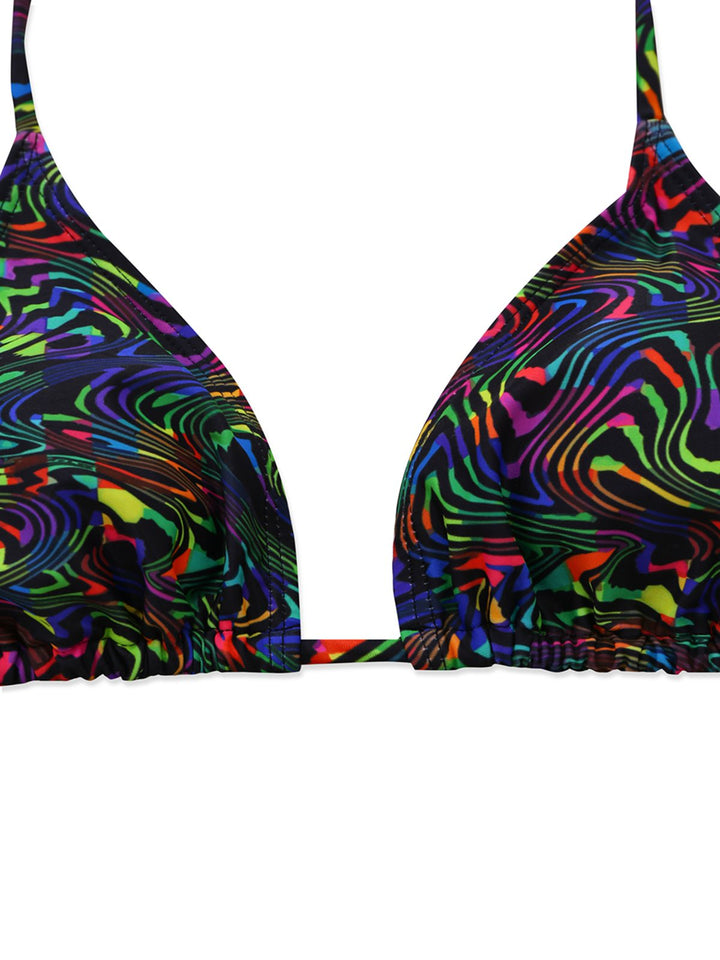 2PCS-Black--Camo-Bikini-Set-Mesh-Crop-Cover-Up, vintage, retro, swimwear