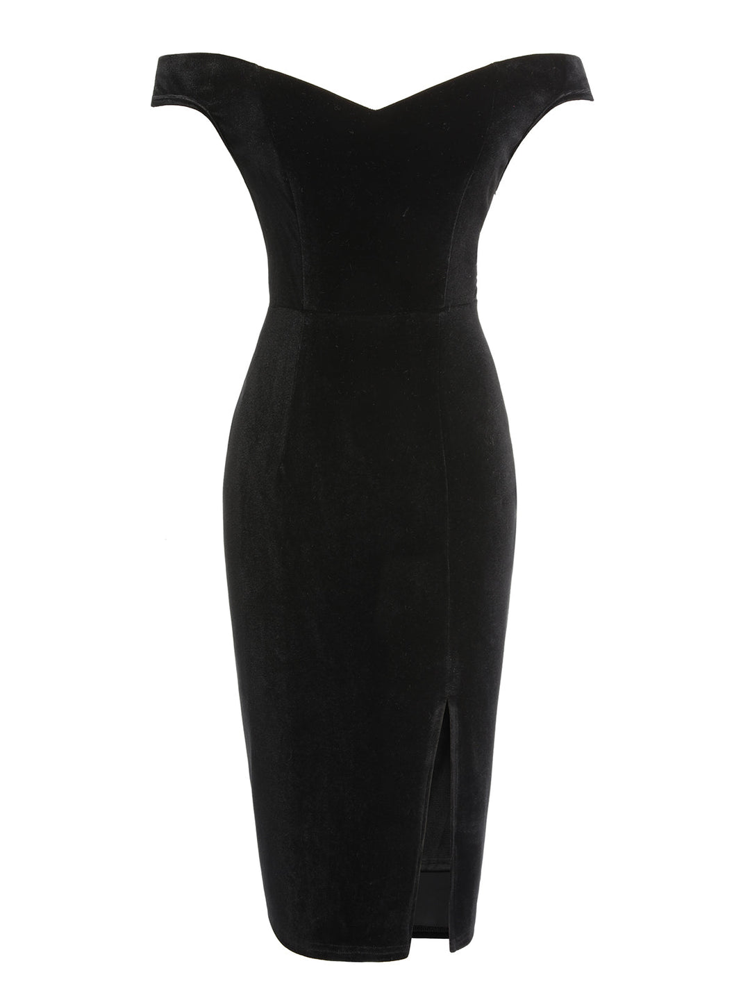 2PCS Black 1960s Solid Dress &amp; Plush Cape, vintage dress, retro fashion - perfect for women who love vintage and retro fashion